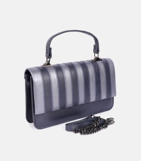 Grey Genuine Leather Bag